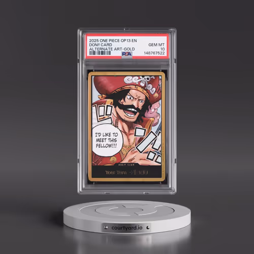 2025 One Piece OP13-Carrying on His Will Don!! Card - Alternate Art-Gold