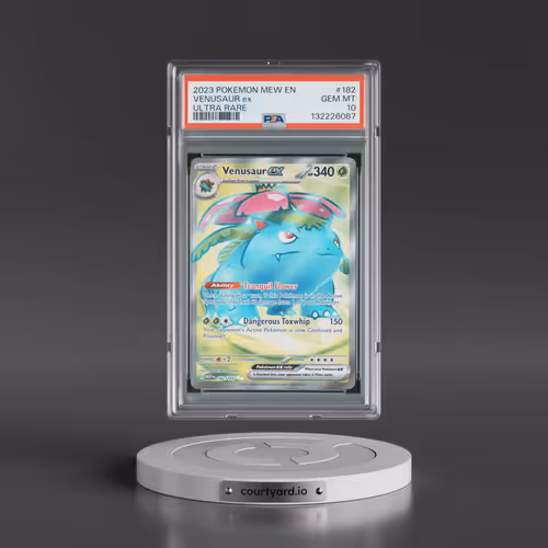 2023 Pokémon Mew EN-151 #182 Venusaur EX - Holo Ultra Rare (PSA 10 GEM MINT)