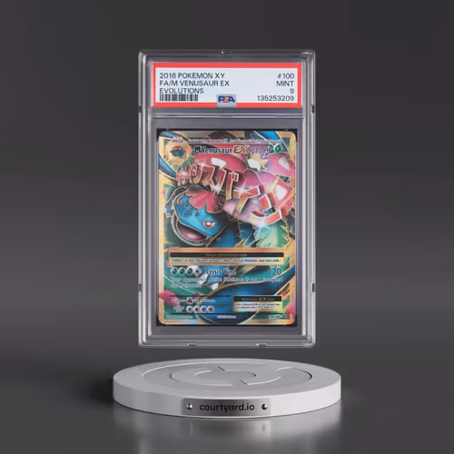 2016 Pokémon XY Evolutions #100 M Venusaur EX - Holo Full Art (PSA 9 MINT)