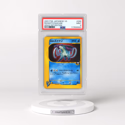 2001 Pokémon VS #096 Rocket's Suicune - 1st Edition Holo (PSA 9 MINT)
