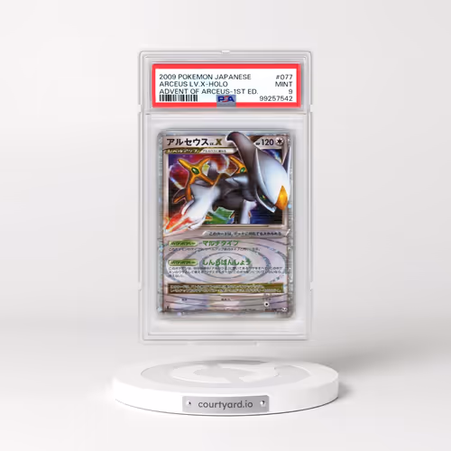 2009 Pokémon Advent of Arceus #077 Arceus LV.X - 1st Edition Holo (PSA 9 MINT)
