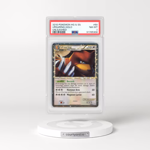 2010 Pokémon Heartgold & Soulsilver Unleashed #89 Ursaring - Holo (PSA 8 NM-MT)