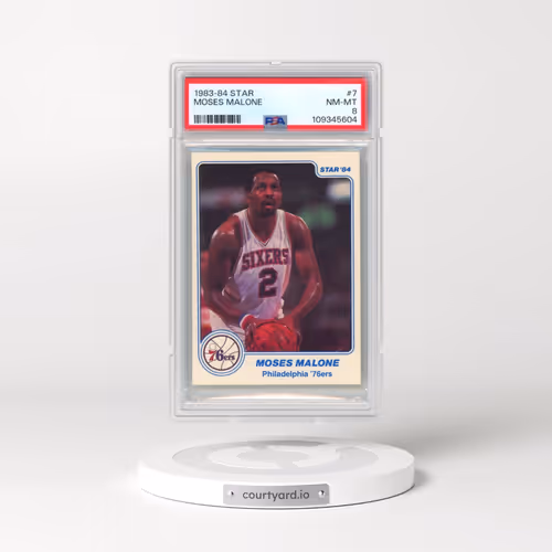 1983-84 Star #7 Moses Malone (PSA 8 NM-MT)