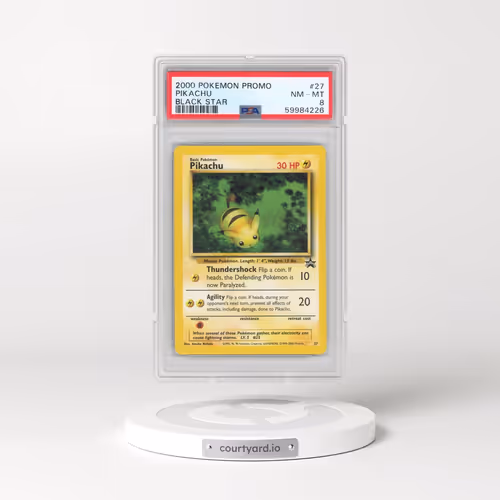 2000 Pokémon Promo Black Star #27 Pikachu (PSA 8 NM-MT)
