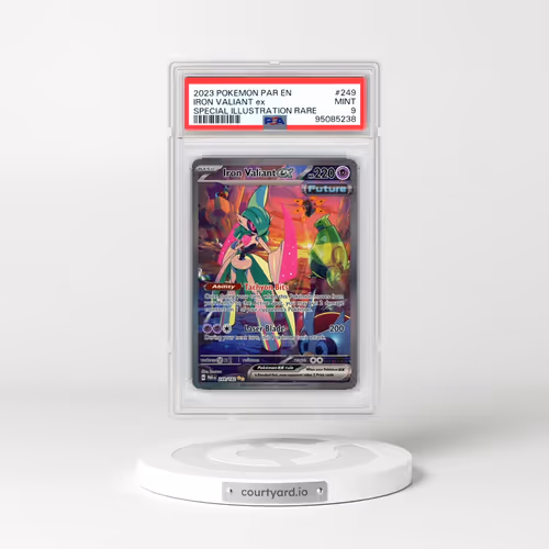 2023 Pokémon Par EN-Paradox Rift #249 Iron Valiant EX - Holo Special Illustration Rare (PSA 9 MINT)