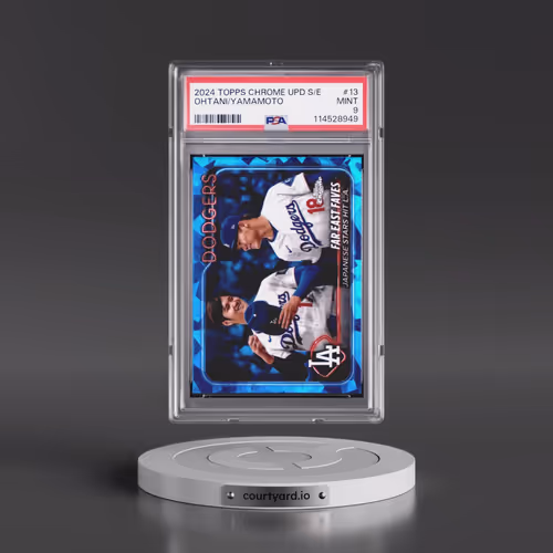 2024 Topps Chrome Sapphire Update Series #13 Shohei Ohtani/Yoshinobu Yamamoto (PSA 9 MINT)