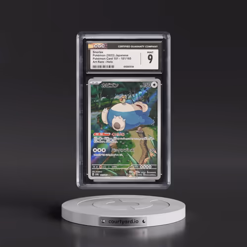 2023 Pokémon Card 151 #181/165 Snorlax - Art Rare Holo (CGC 9 MINT)