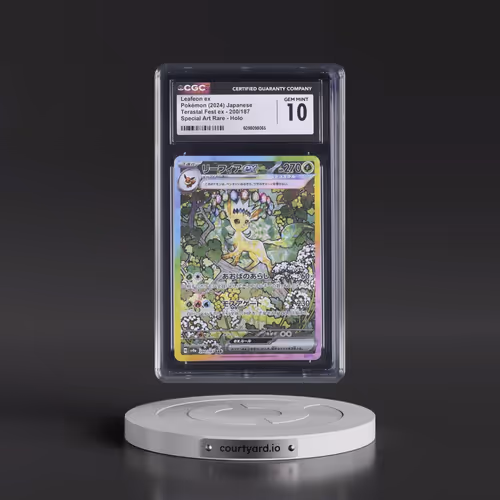 2024 High Class Pack: Terastal Fest ex - sv8a #200/187 Leafeon ex - Special Art Rare Holo (CGC 10 GE