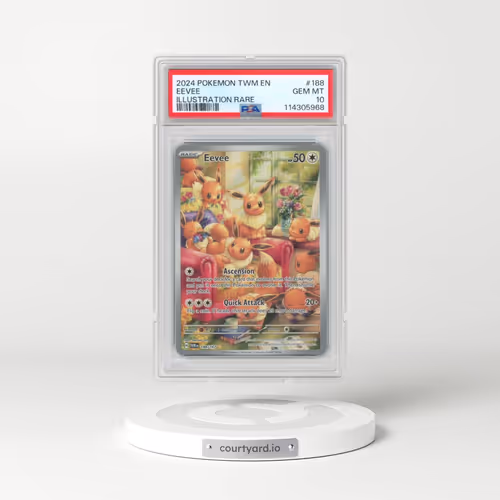 2024 Pokémon Twm EN-Twilight Masquerade #188 Eevee - Illustration Rare (PSA 10 GEM MINT)