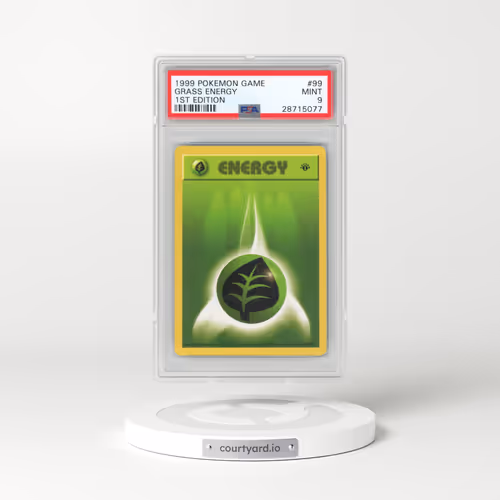 1999 Pokémon Game #99 Grass Energy - 1st Edition (PSA 9 MINT)