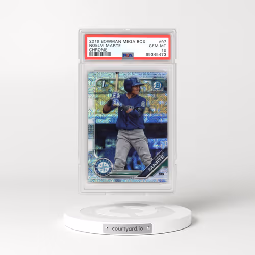 2019 Bowman Mega Box Chrome #97 Noelvi Marte (PSA 10 GEM MINT)