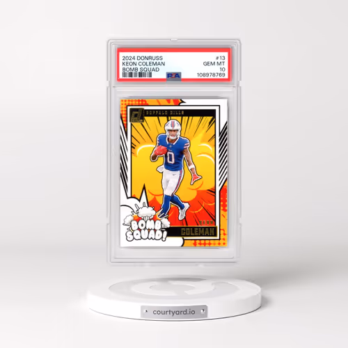 2024 Panini Donruss Bomb Squad #13 Keon Coleman (PSA 10 GEM MINT)