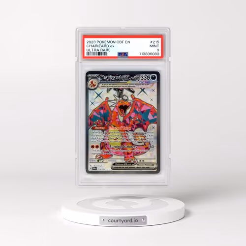 2023 Pokémon Obf EN-Obsidian Flames #215 Charizard EX - Holo Ultra Rare (PSA 9 MINT)