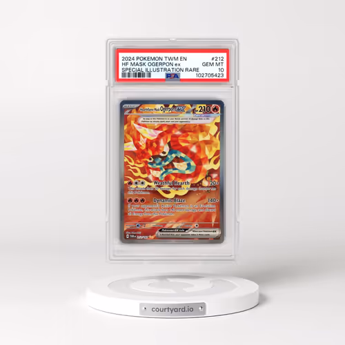 2024 Pokémon Twm EN-Twilight Masquerade #212 Hearthflame Mask Ogerpon EX - Holo Special Illustration