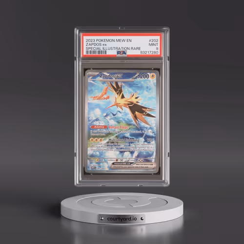 2023 Pokémon Mew EN-151 #202 Zapdos EX - Holo Special Illustration Rare (PSA 9 MINT)