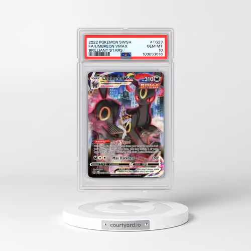 2022 Pokémon Sword & Shield Brilliant Stars #TG23 Umbreon Vmax - Full Art (PSA 10 GEM MINT)
