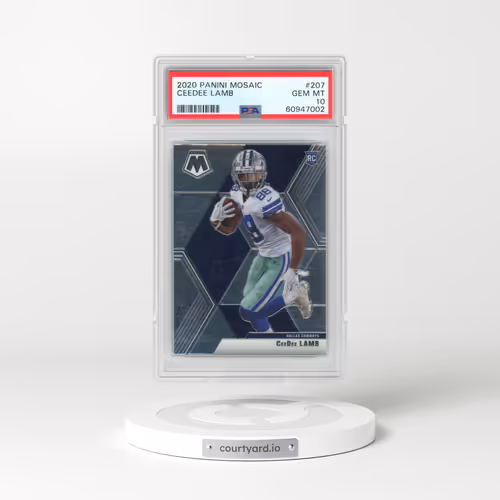 2020 Panini Mosaic #207 Ceedee Lamb (PSA 10 GEM MINT)