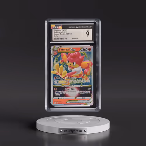 2023 Crown Zenith #023/159 Simisear VSTAR - Holo (CGC 9 MINT)