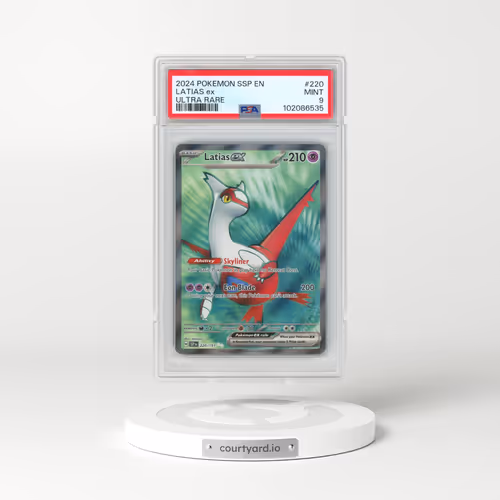 2024 Pokémon Ssp EN-Surging Sparks #220 Latias EX - Holo Ultra Rare (PSA 9 MINT)