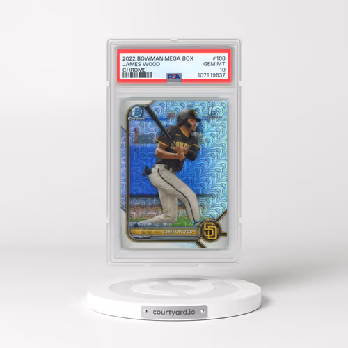 2022 Bowman Mega Box Chrome #108 James Wood (PSA 10 GEM MINT)