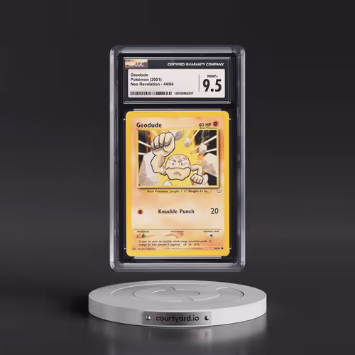 2001 Neo Revelation #44/64 Geodude (CGC 9.5 MINT+)