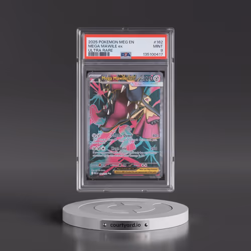 2025 Pokémon Meg EN-Mega Evolution #162 Mega Mawile EX - Holo Ultra Rare (PSA 9 MINT)
