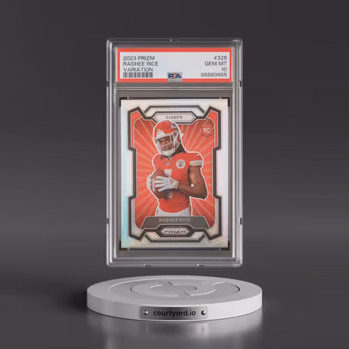 2023 Panini Prizm #326 Rashee Rice - Variation (PSA 10 GEM MINT)