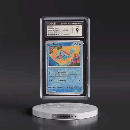 2023 Scarlet & Violet 151 - MEW EN #007/165 Squirtle - Reverse Holo (CGC 9 MINT)