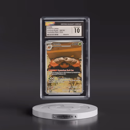 2025 Pokémon Dri EN-Destined Rivals #186 Crustle - Illustration Rare (CGC 10 GEM MINT)