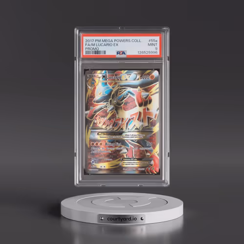 2017 Pokémon Mega Powers Collection Promo #55a M Lucario EX - Holo Full Art (PSA 9 MINT)