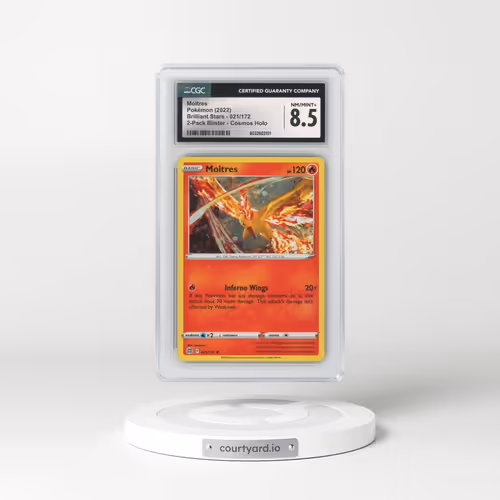 2023 Pokémon Sword and Shield Silver Tempest Two Pack Blister #21 Moltres Holo