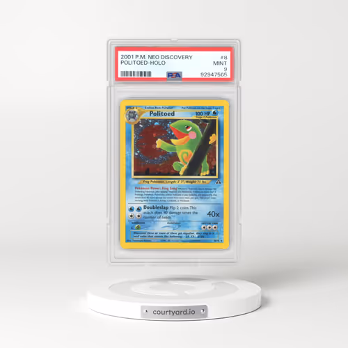 2001 Pokémon Neo Discovery #8 Politoed - Holo (PSA 9 MINT)