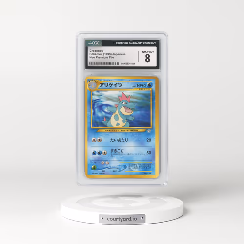 1999 Neo Premium File #159 Croconaw - No Rarity (CGC 8 NM-MT)