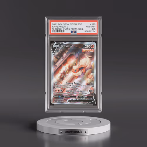 2021 Pokémon Swsh Black Star Promo #179 Flareon V - Holo Full Art Flareon Vmax Premium Collection (P