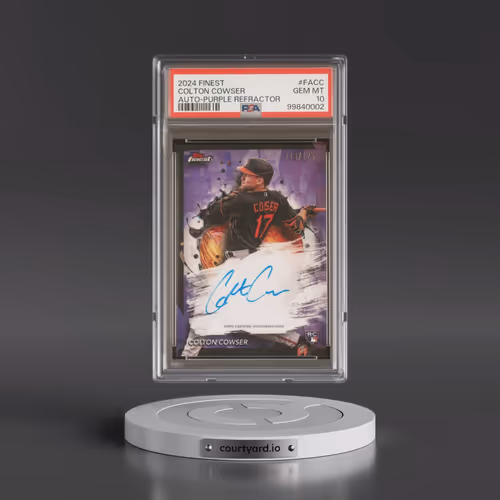 2024 Topps Finest Finest Autographs #FACC Colton Cowser - Purple Refractor (PSA 10 GEM MINT)