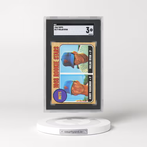 1968 Topps #177 Nolan Ryan - J.Koosman/N.Ryan (SGC 3 VG)