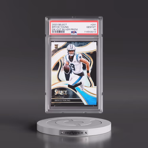 2023 Panini Select #291 Bryce Young - Die-Cut Silver Prizm (PSA 10 GEM MINT)