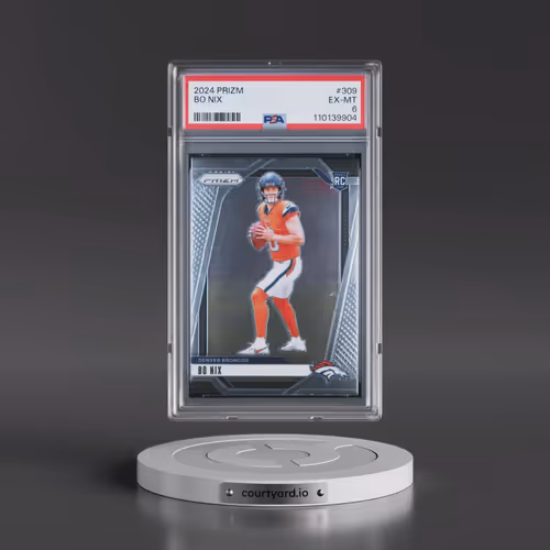 2024 Panini Prizm #309 Bo Nix (PSA 6 EX-MT)