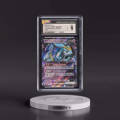 2024 High Class Pack: Terastal Fest ex - sv8a #078/187 Iron Crown ex - Holo (CGC 9 MINT)