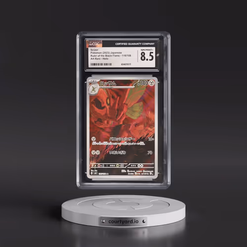 2023 Ruler of the Black Flame #116/108 Scizor - Art Rare Holo (CGC 8.5 NM-MT+)