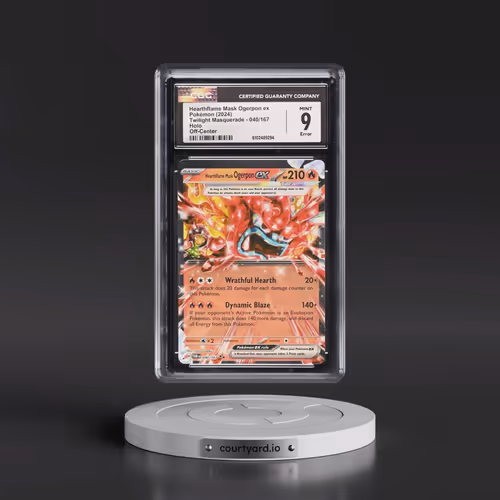 2024 Pokémon Twm EN-Twilight Masquerade #040 Hearthflame Mask Ogerpon EX - Holo (CGC 9 MINT)