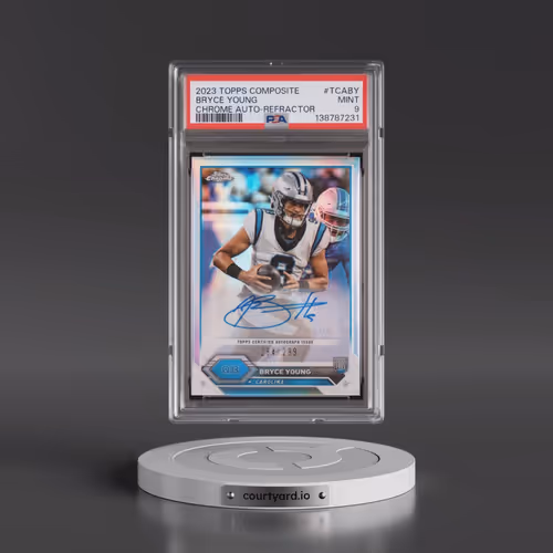 2023 Topps Composite Topps Chrome Autographs #TCABY Bryce Young - Refractor (PSA 9 MINT)