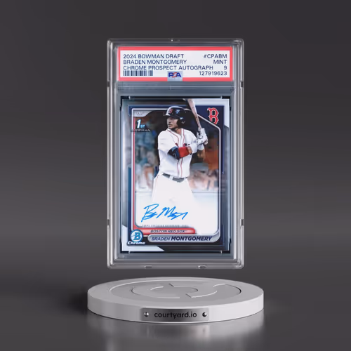 2024 Bowman Draft Chrome Prospect Autographs #CPABM Braden Montgomery (PSA 9 MINT)