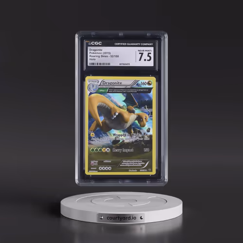 2015 Roaring Skies #52/108 Dragonite - Holo (CGC 7.5 NM+)