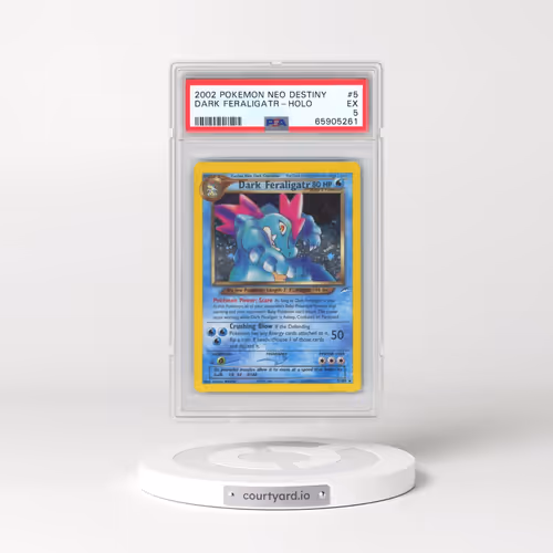 2002 Pokémon Neo Destiny #5 Dark Feraligatr - Holo (PSA 5 EX)