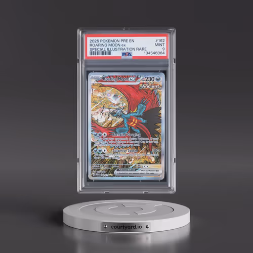2025 Pokémon Pre EN-Prismatic Evolutions #162 Roaring Moon EX - Holo Special Illustration Rare (PSA