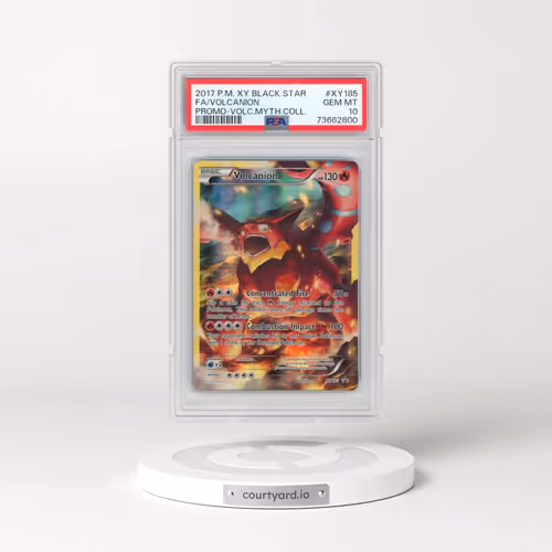 2017 Pokémon XY Black Star Promo #XY185 Volcanion - Full Art Volcanion Mythical Collection (PSA 10 G