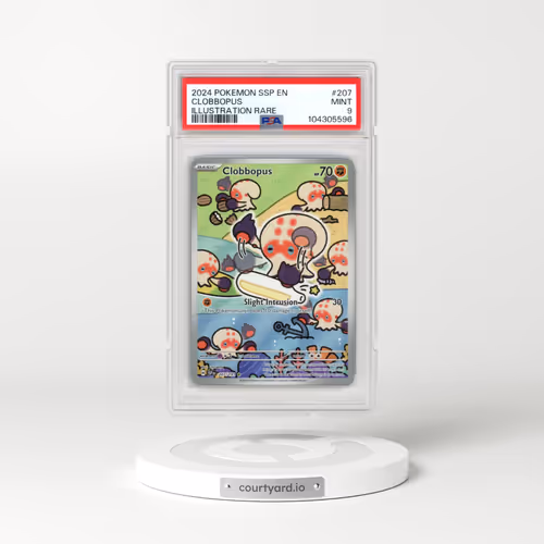 2024 Pokémon Ssp EN-Surging Sparks #207 Clobbopus - Illustration Rare (PSA 9 MINT)