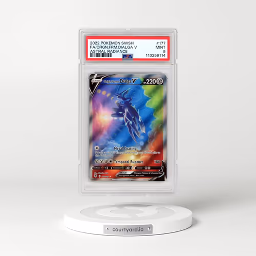 2022 Pokémon Sword & Shield Astral Radiance #177 Origin Forme Dialga V - Holo Full Art (PSA 9 MINT)
