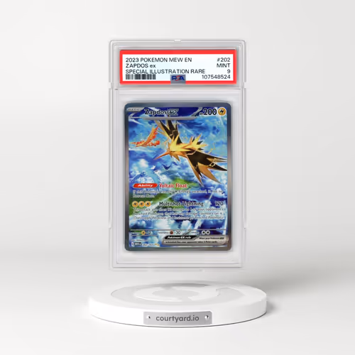2023 Pokémon Mew EN-151 #202 Zapdos EX - Holo Special Illustration Rare (PSA 9 MINT)